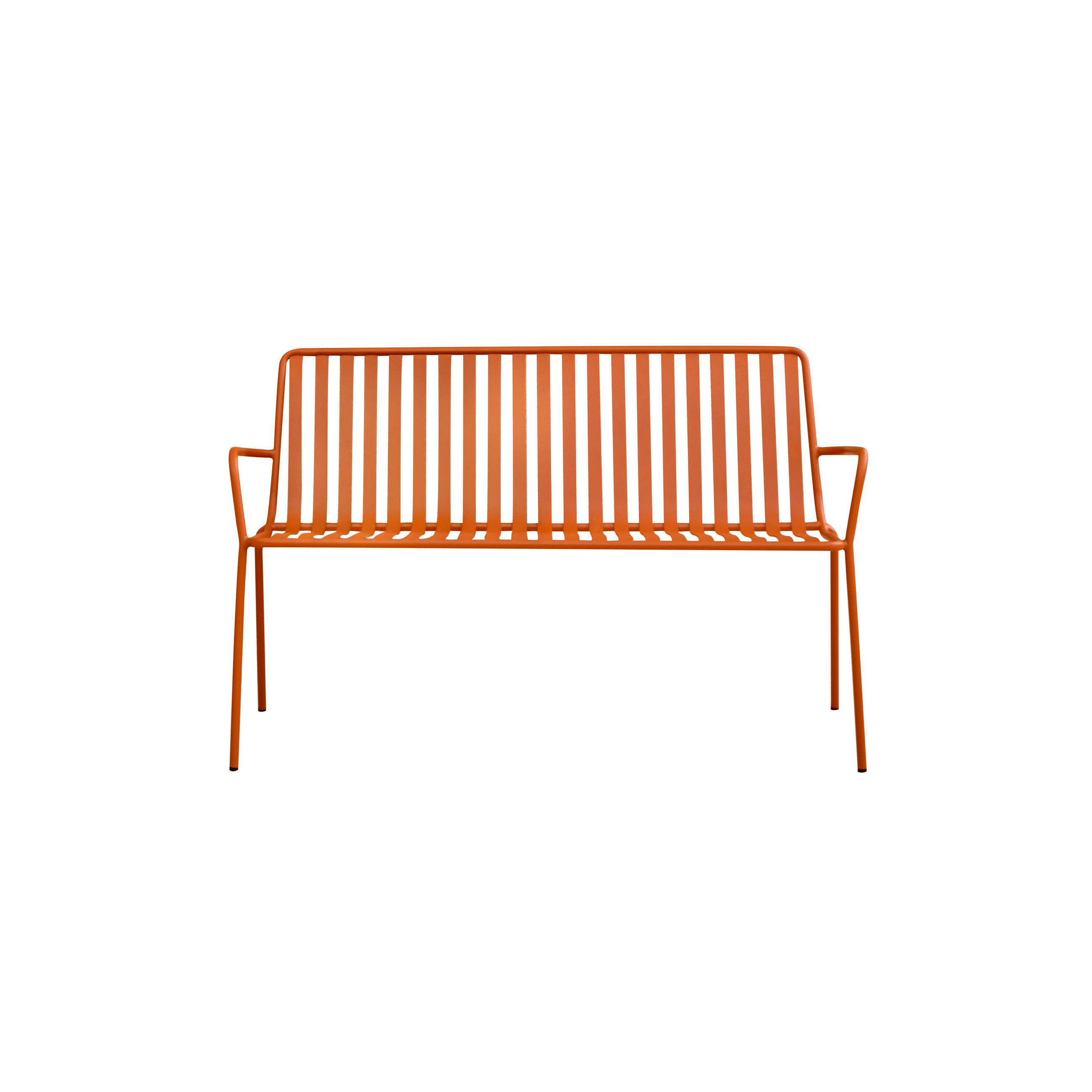Tikamoon Gartenbank Orange 132x80x57 cm