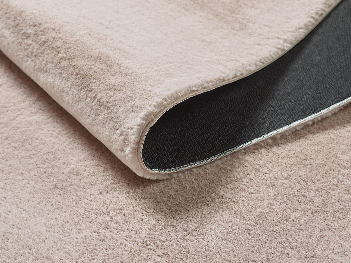 KURZFLORTEPPICH Antirutsch Uni RUTOR Polyester Rosa 120 x 160 cm - Rosa, Textil (120/160cm) - KADIMA DESIGN