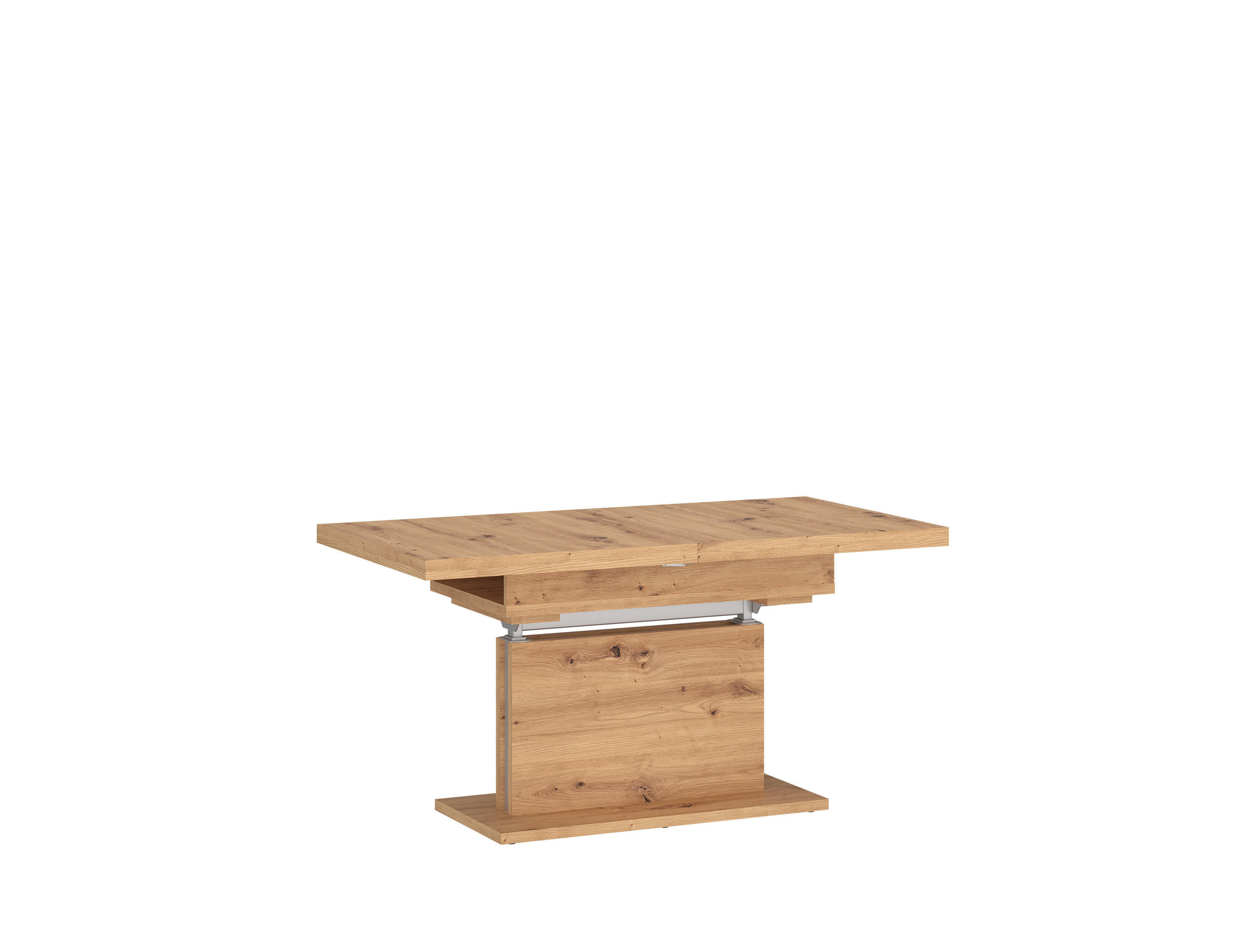COUCHTISCH rechteckig ausziehbar höhenverstellbar 110/70/58 cm - Eiche Artisan, Holzwerkstoff (70/110/58cm) - designimpex
