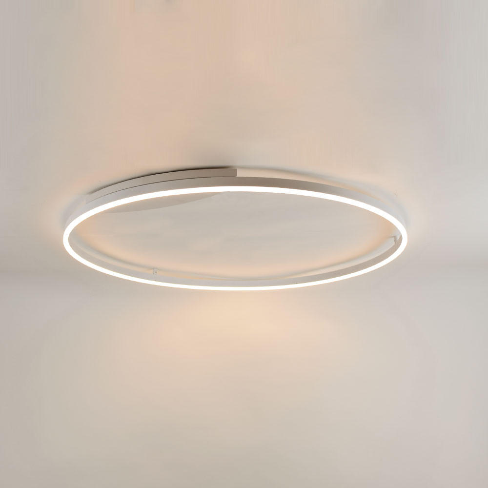 LED-WAND-/DECKENLAMPE Ring Weiß Ø 100cm - Weiß, Metall (100/100/5.5cm) - s.luce