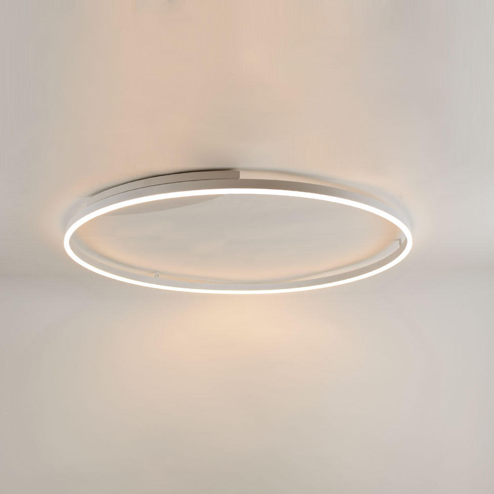 LED-WAND-/DECKENLAMPE Ring Weiß Ø 100cm - Weiß, Metall (100.0/5.5cm) - s.luce