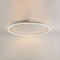 LED-WAND-/DECKENLAMPE Ring Weiß Ø 100cm - Weiß, Metall (100/100/5.5cm) - s.luce