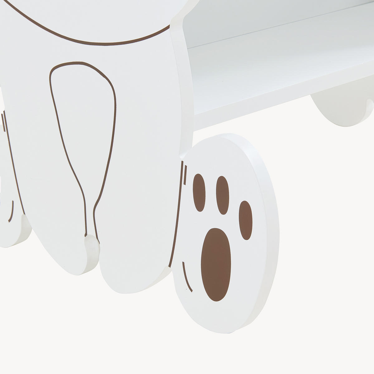 KINDER-STANDREGAL Tårnby - Weiß, Holzwerkstoff (56/60/56cm) - [en.casa]