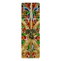 WANDGARDEROBE - Golden Gate Modern mit Muster 34/105 cm - Multicolor, Holzwerkstoff (34/105/1.6cm) - Bilderwelten