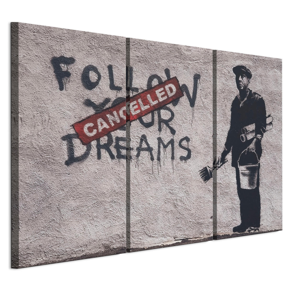 LEINWANDBILD 3-tlg. 90x60 cm - Multicolor, Holz (90/60cm) - LUMASOUL