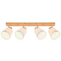 DECKENSTRAHLER Filderstadt II 71.5x66.5x19cm - Braun, Holz (71.5/66.5/19cm) - Nettlife