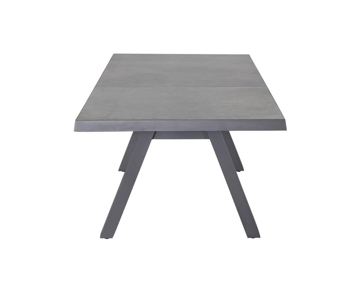 GARTENTISCH Kalifornien 160/210x100x75cm, Keramik, Anthrazit - Anthrazit, Keramik (100/210/75cm) - dasmöbelwerk