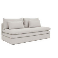 SCHLAFSOFA Mit Bettkasten NELIA, Stoff Poso, Beige - Beige, Holz (190/75/90cm) - Kaiser Möbel