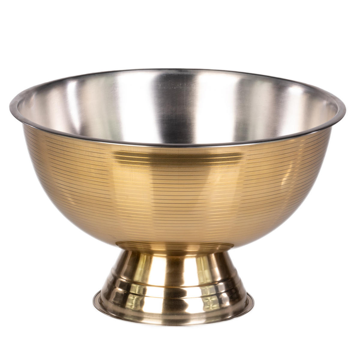 SCHALE aus Edelstahl 39,5/39,5/24 cm - Goldfarben, Metall (39.5/24cm) - Excellent Houseware