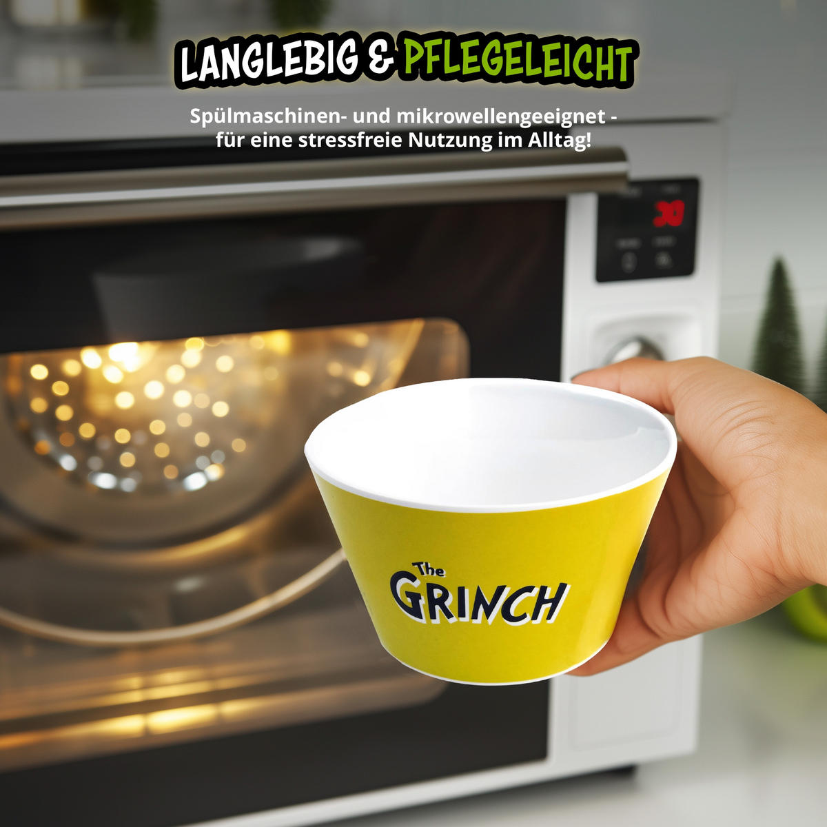 MÜSLISCHALE The Grinch Grün 500 ml - Grün, Keramik (14cm) - United Labels