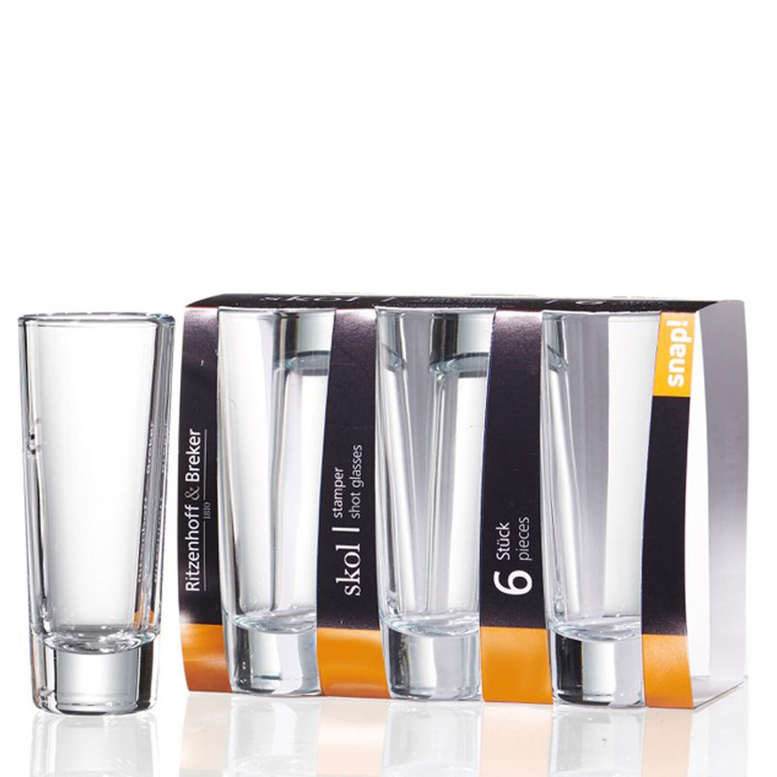 SCHNAPSGLÄSER Skol transparent 65 ml 6er Set - Transparent, Glas (0.05L) - Ritzenhoff Breker