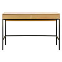 SCHREIBTISCH Imban Natur 50 x 120 - Braun, Holzwerkstoff (120/50/76cm) - Kenay Home