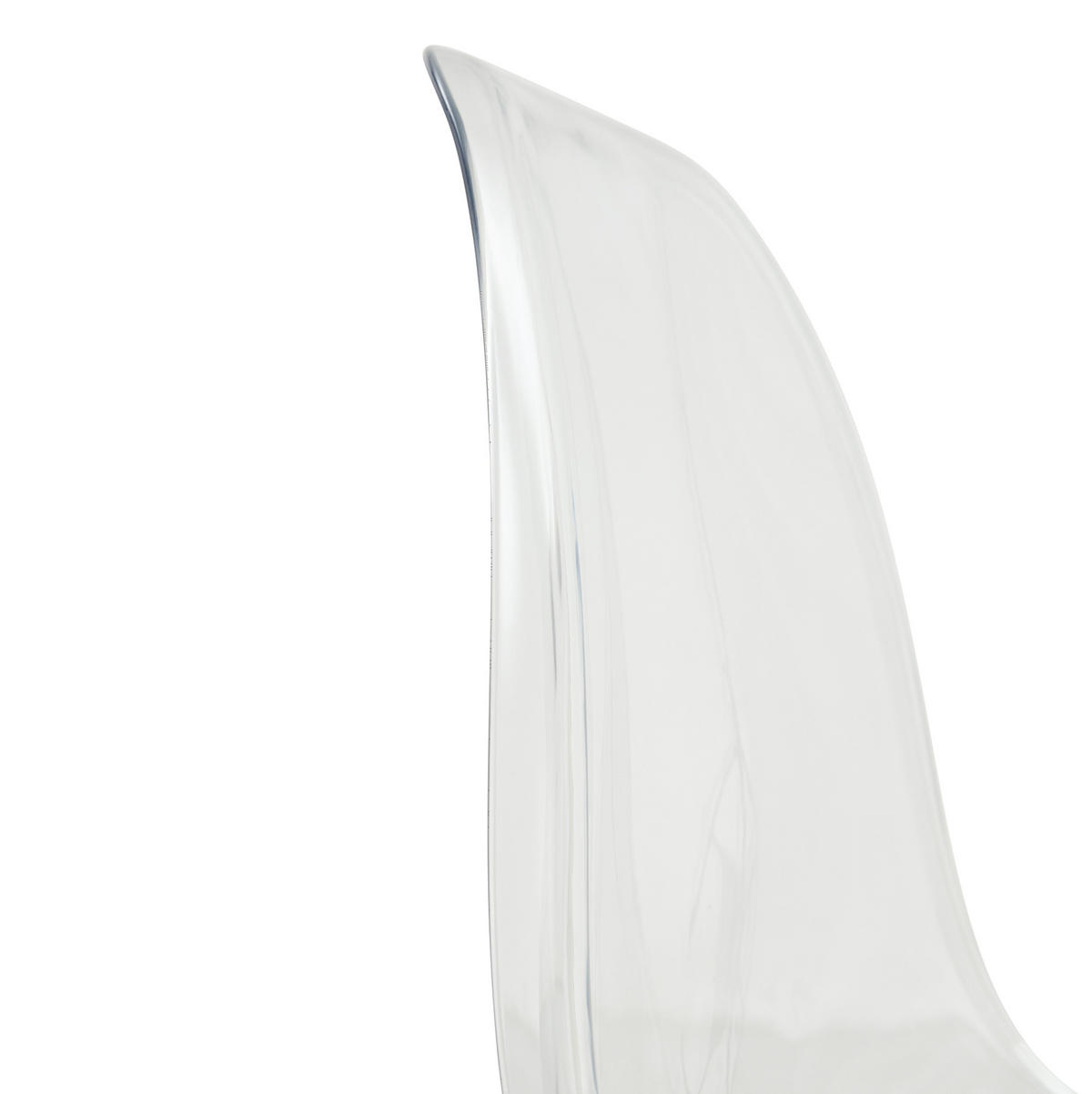 ESSZIMMERSTUHL 4er-Set 83 cm Kunststoff Transparent Metallbeine Silber - Silberfarben, Metall (45.7/83/44cm) - Meubliv