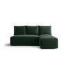 ECKSOFA mit Schlaffunktion SAVIO MINI Poso 14 Rechts - Dunkelgrün, Textil (200/140cm) - Bedante
