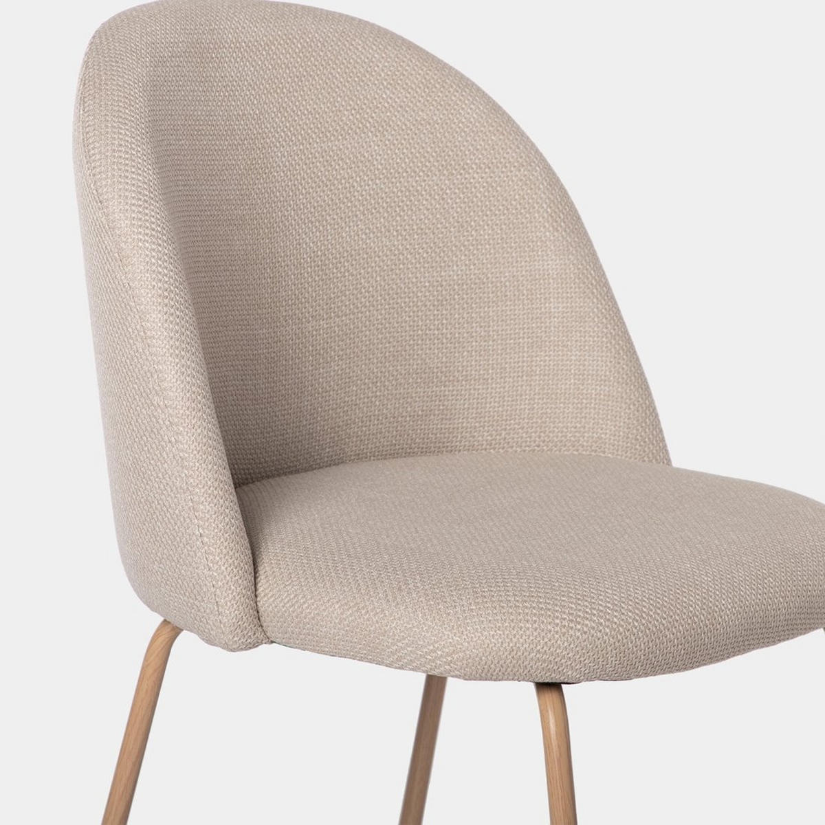 ESSZIMMERSTUHL Olivia Beige 48 cm x 81 cm - Beige, Textil (48/81/53cm) - Klast Home