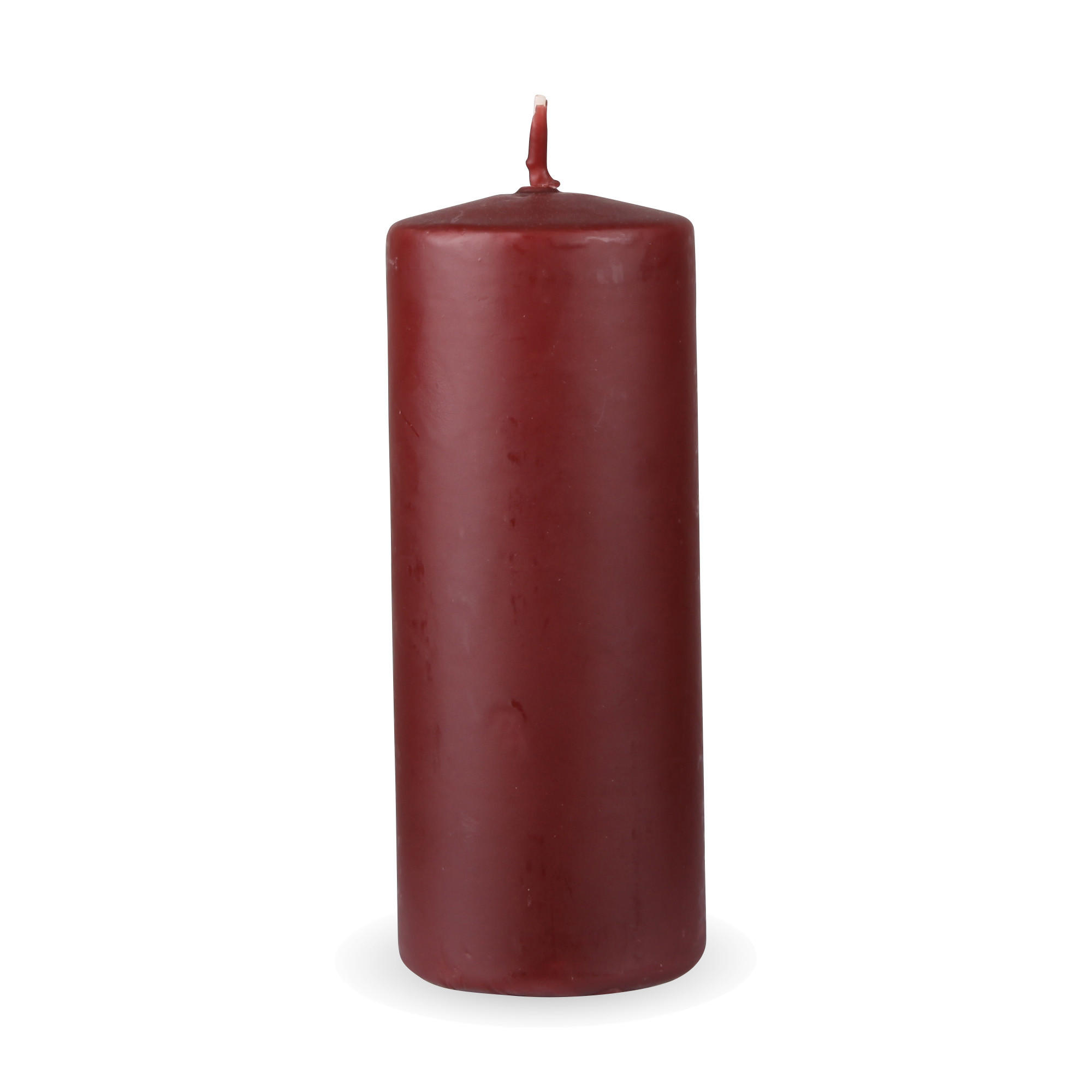 STUMPENKERZEN "Braun", Größe Ø7cm x Höhe: 16 cm - Braun, Naturmaterialien (7/16cm) - HS Candle