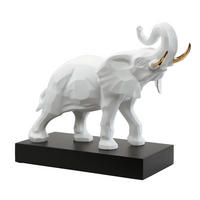 DEKOOBJEKT Studio 8 - Elefant, Biskuit-Porzellan, Weiß, 43 cm - Weiß, Keramik (25/43/57cm) - Goebel