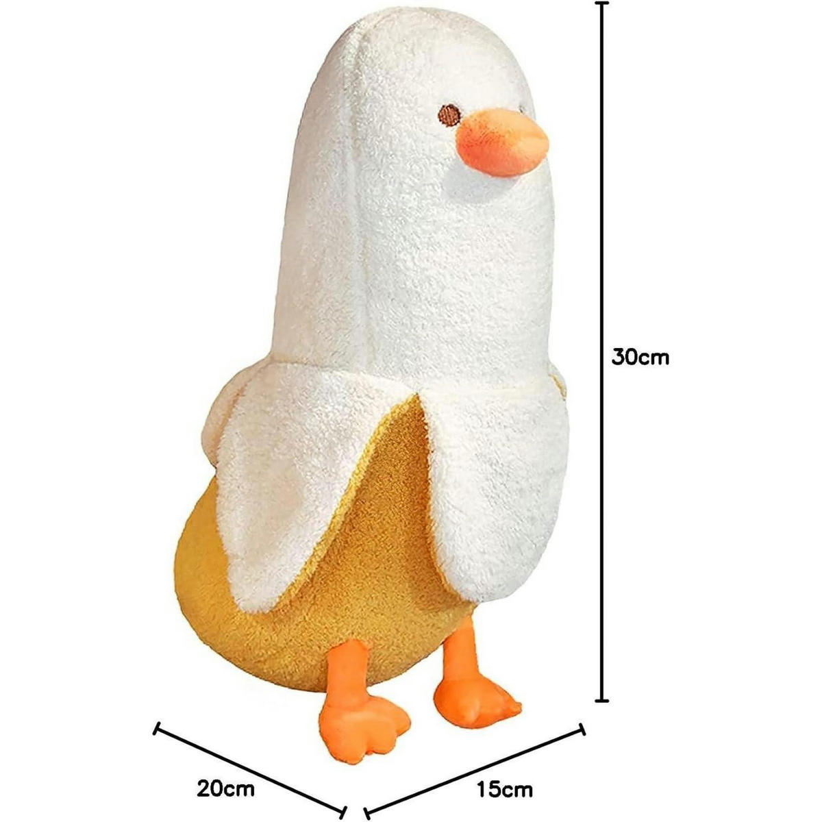 STOFFTIER Bananenente 30 cm - Multicolor, Textil (10/30cm)