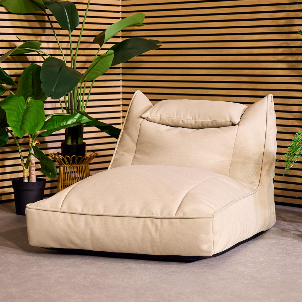 Thumbnail - icon Sitzsack, Beige, Textil, 310 L, 1-Sitzer, Füllung: EPS Mikroperlen, Rechteckig, 84x68x108 cm, Hergestellt in Deutsc...