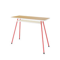 BÜROTISCH Kost Colors 100x40 cm – modernes Design in Rot - Rot, Holzwerkstoff (40/110/75cm) - Letti Moderni