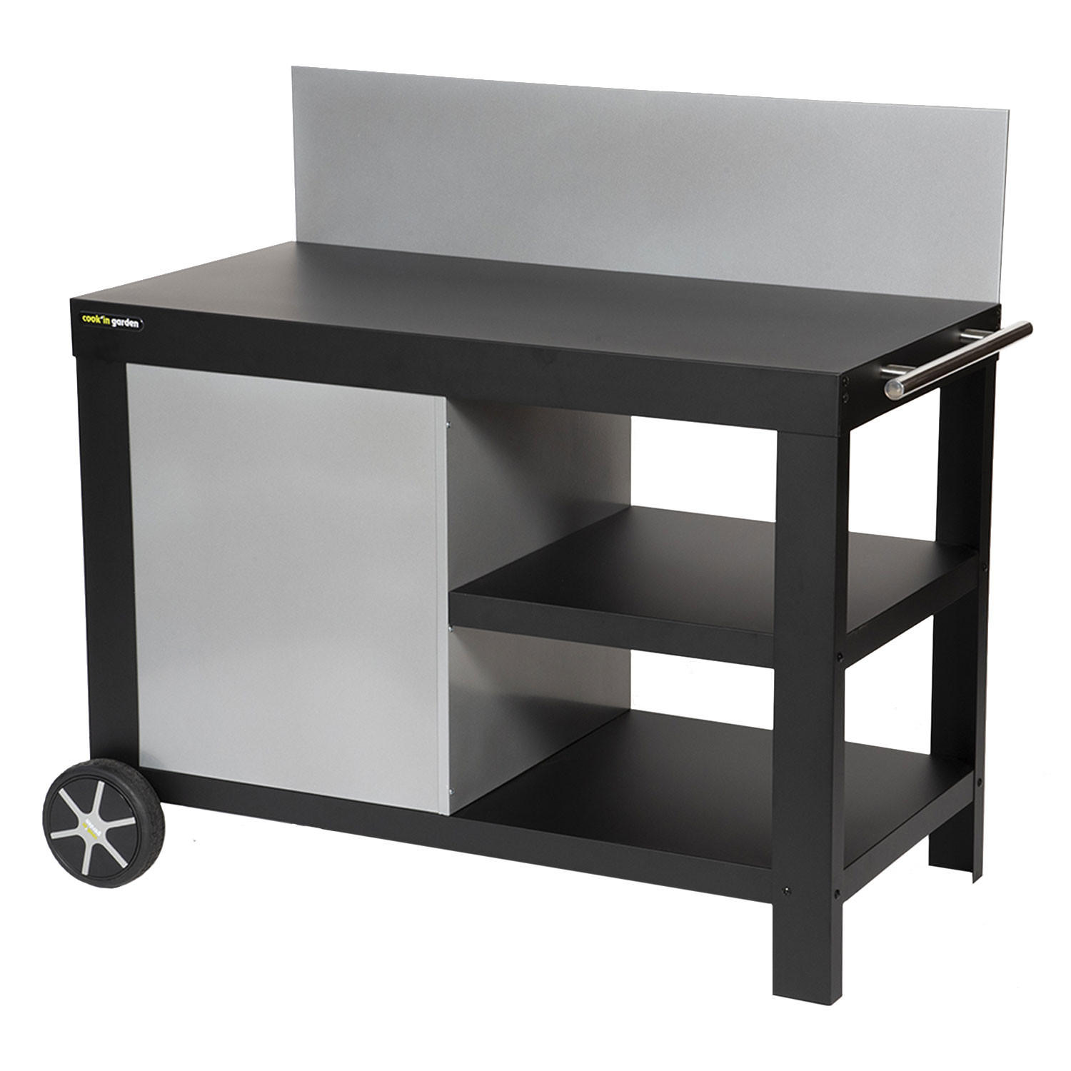 GESTELL Nova Schwarz - Schwarz, Metall (60/105/122cm) - Cook'in Garden