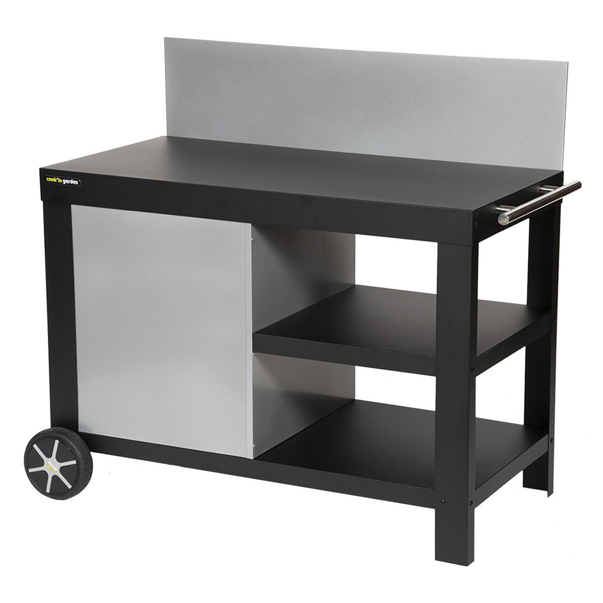 GESTELL Nova Schwarz - Schwarz, Metall (60/105/122cm) - Cook'in Garden