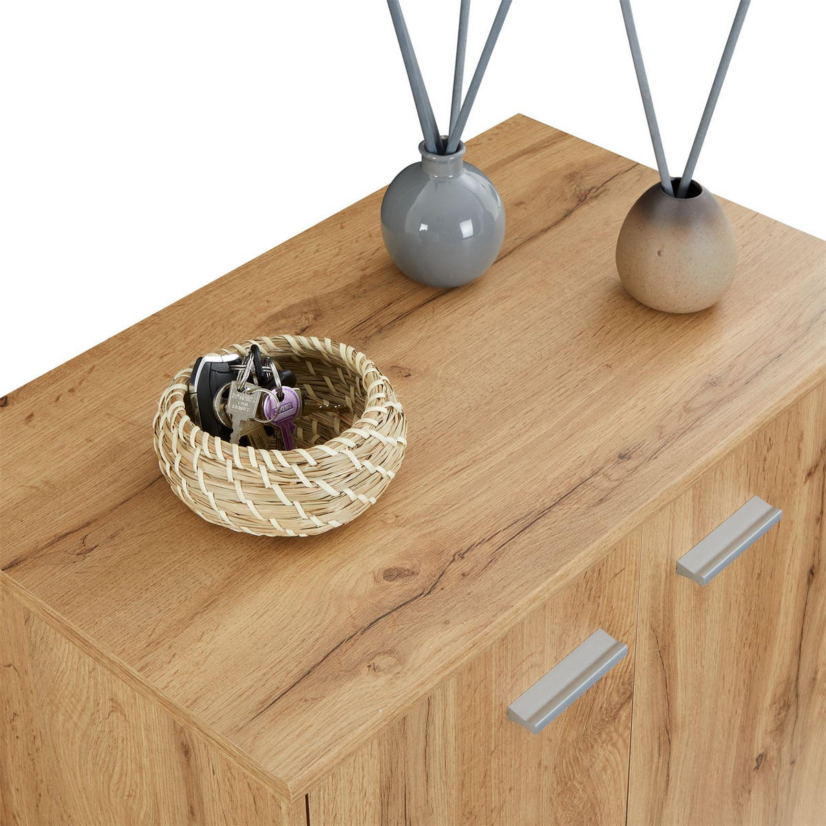 SCHUHSCHRANK LENNIS - Eiche Wotan, Holzwerkstoff (60/70/35cm) - CARO-Möbel