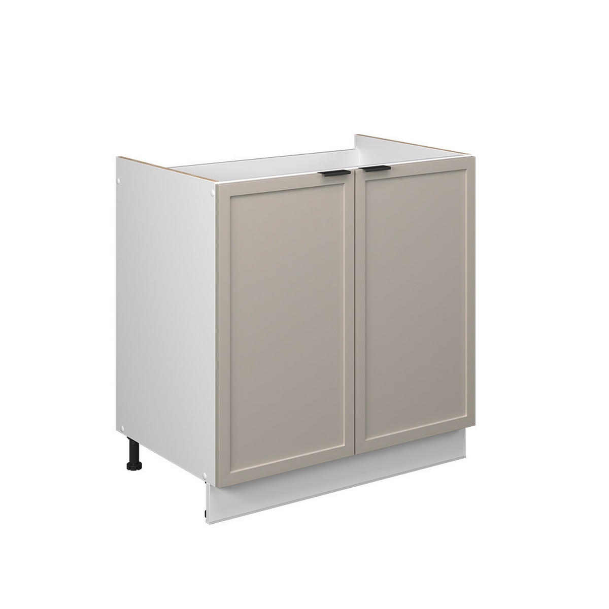 SPÜLENUNTERSCHRANK Fame-Line GrauBeige 80 cm ohne AP - Weiß/Grau, Holzwerkstoff (80/82/51.6cm) - Vicco