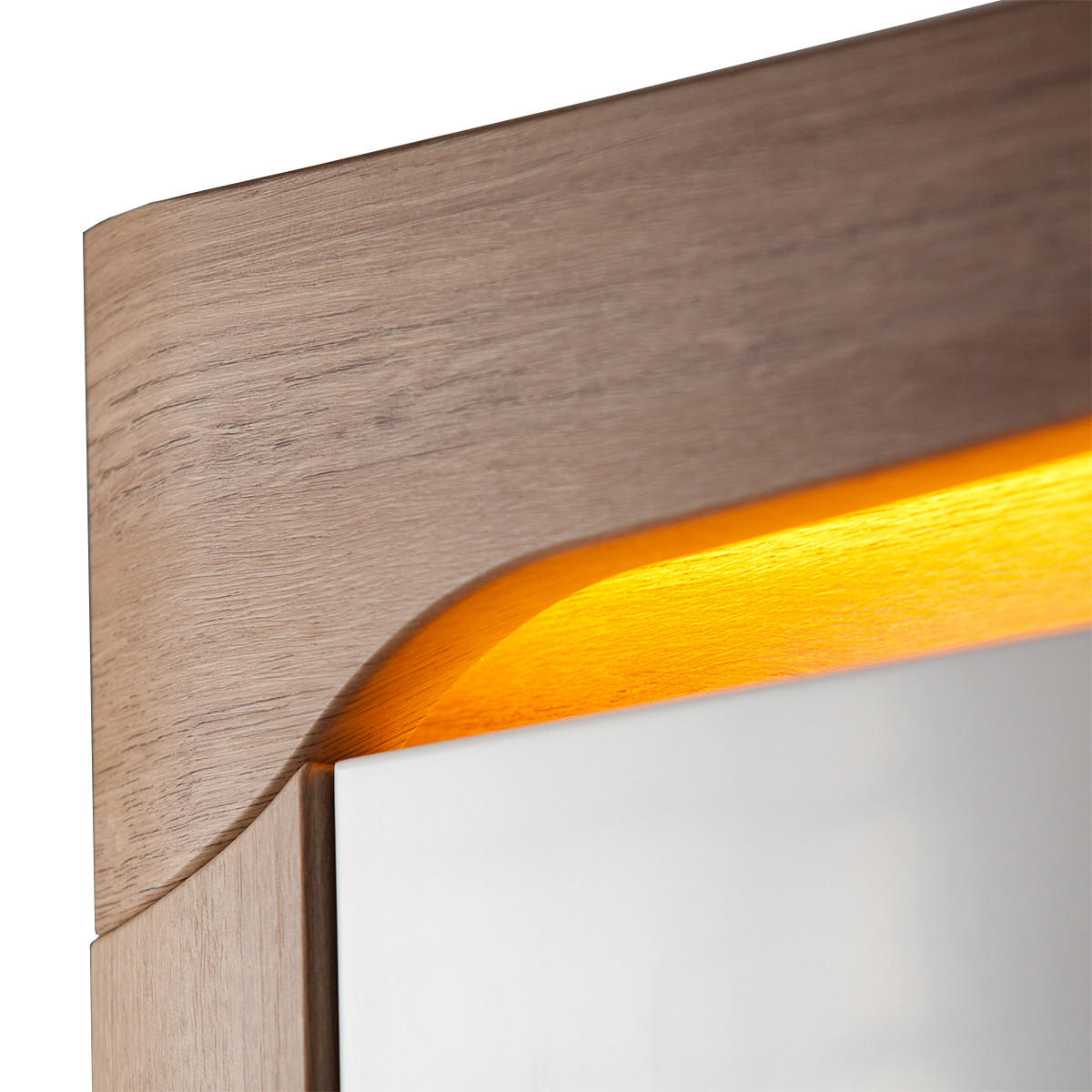 SKŘÍŇ 2DVEŘOVÁ Teo Bílá a dřevo - bílá, kompozitní dřevo (102/197/56cm) - Petits-meubles