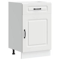 KÜCHENUNTERSCHRANK Kalmar Weiss Holzwerkstoff - Weiß, Holzwerkstoff (46/81.5/50cm) - vidaXL