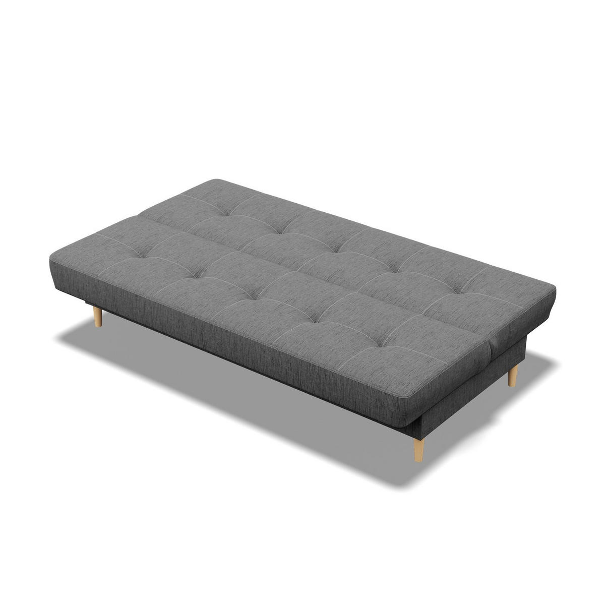 SOFA 3-SITZER MIT SCHLAFFUNKTION AVENTO Dunkelgrau - Dunkelgrau, Textil (93/96/200cm) - Mebligo