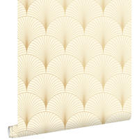 TAPETE Art Decó Muster 53 cm x 10.05 m - Beige, Papier (53/1000cm) - ESTAhome