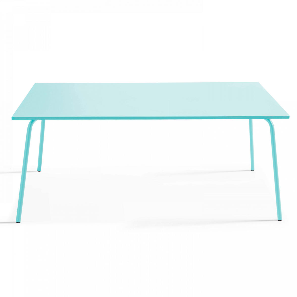 GARTENTISCH , Türkisblau - Hellblau, Metall (180/90/72cm) - Oviala