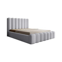 POLSTERBETT Macon Stoff Euphoria - Hellgrau, Holzwerkstoff/Textil (140/200cm) - Fun Möbel