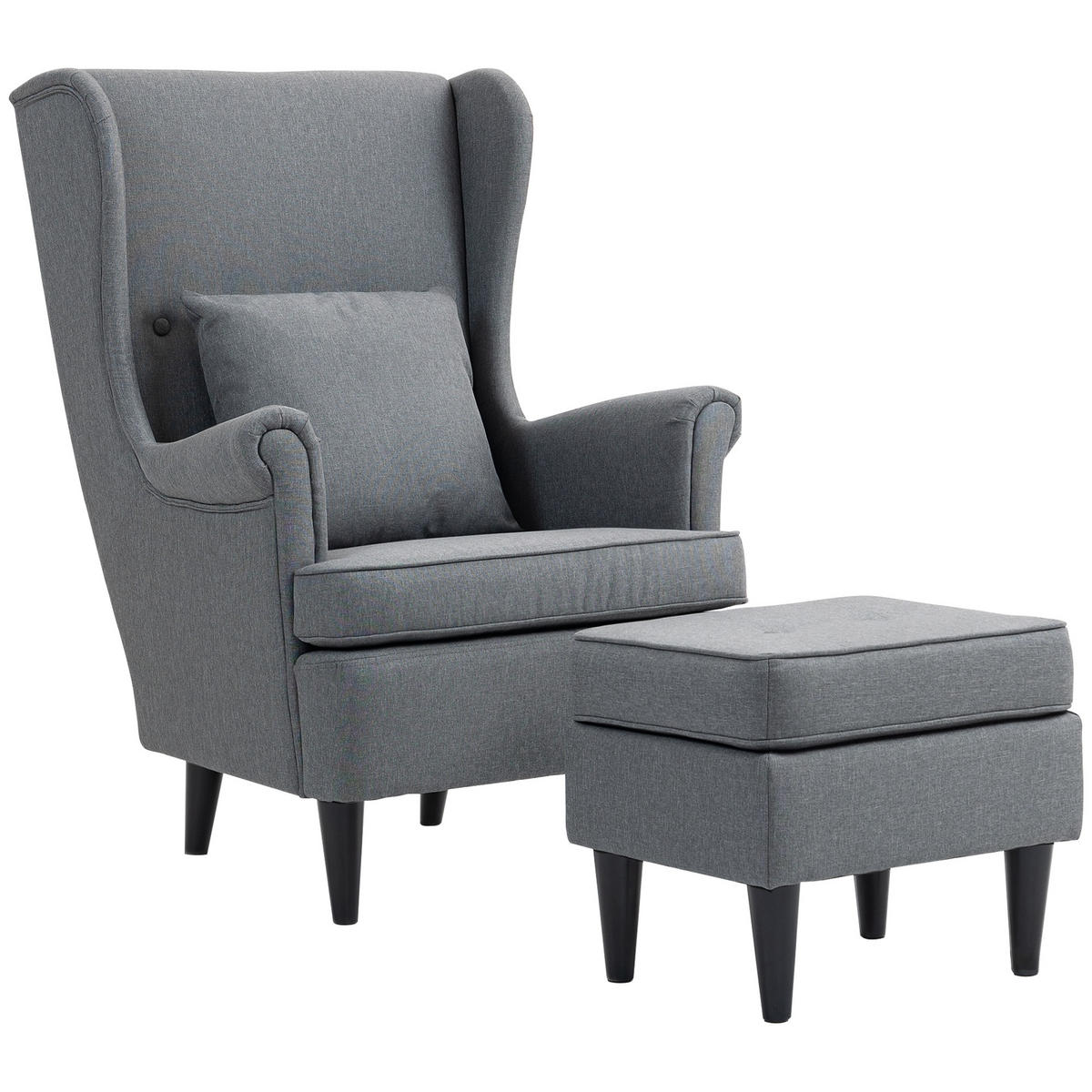 SESSEL Grau 83.0/75.0/104.0cm - Grau, Textil (75/104/83cm)
