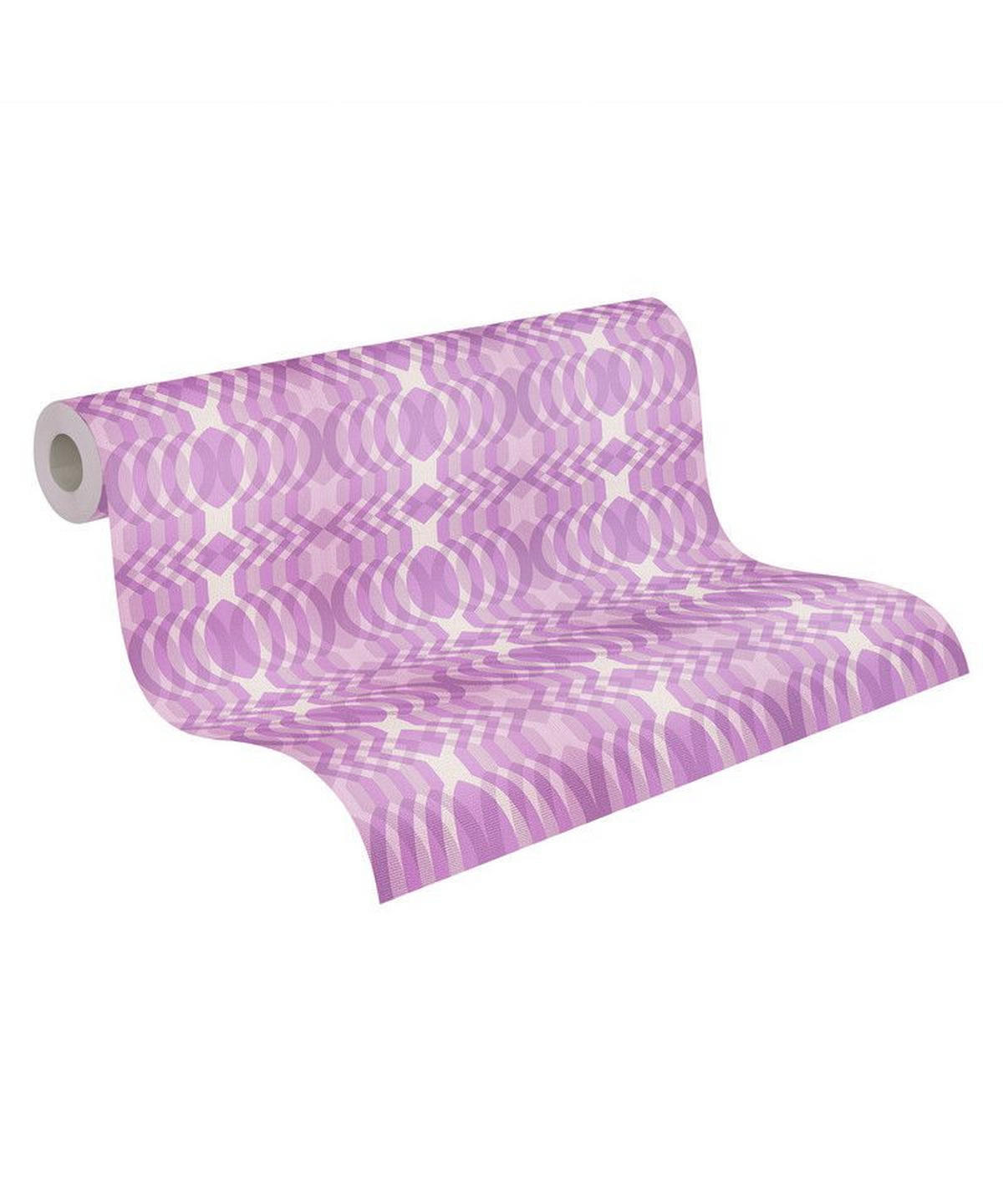 VLIESTAPETE Lila 53/850 cm - Lila, Textil (53/1cm) - KUNSTLOFT