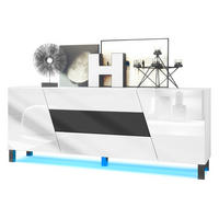 SIDEBOARD Houston Schwarz matt - Schwarz, Holzwerkstoff (178/69.5/38.5cm) - Vladon