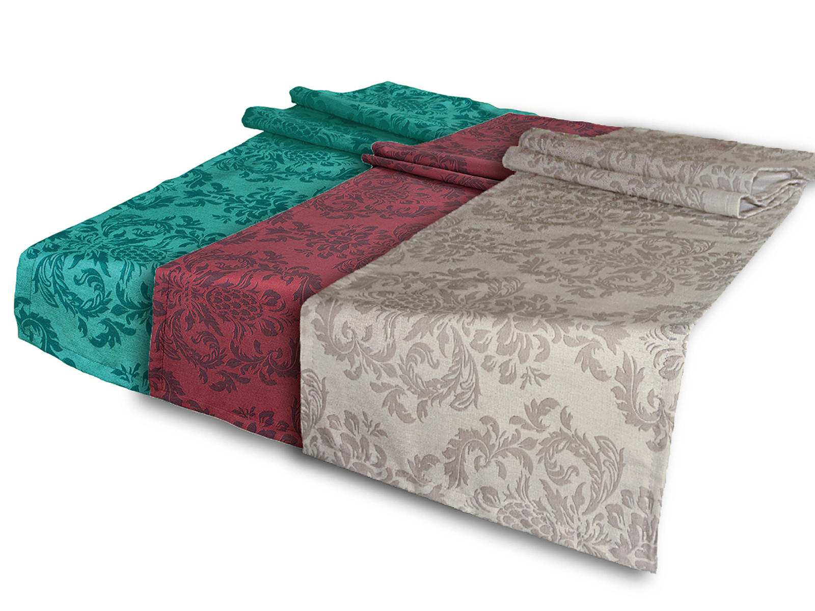 XL-TISCHLÄUFER Epoche karmin-rot 40/220 cm - Dunkelrot, Textil (40/220cm) - beties Heimtextil