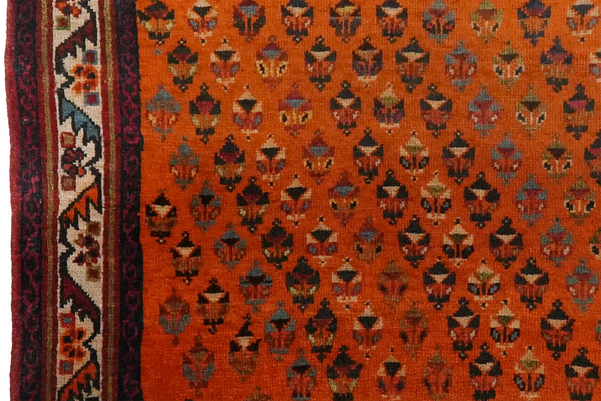 TEPPICH Gashgai Orange 57/97 cm Schurwolle - Orange, Textil (97/57cm) - Looma