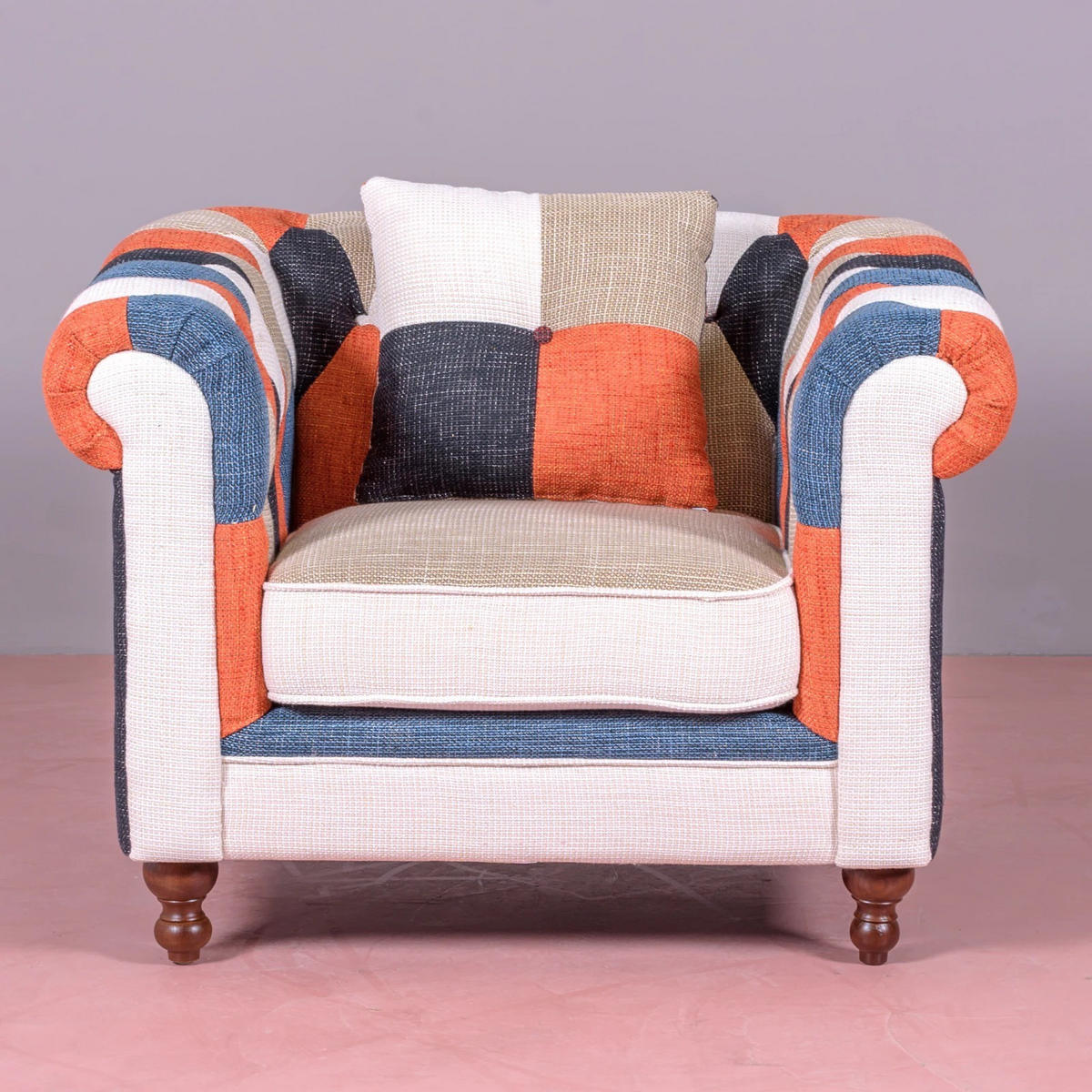 1-SITZER-SOFA Textil Multicolor - Multicolor, Textil (96/70/84cm) - Nest Dream