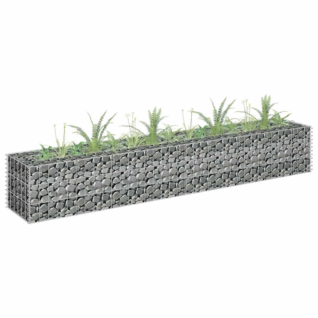 Deluke Gabionen Silber 180x30x30 cm