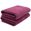 SAUNATUCH, 2er-Set, 70x200 cm, 100% Baumwolle, Rot - Brombeere, Textil (70/200cm) - Zollner