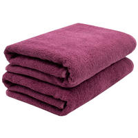 SAUNATUCH, 2er-Set, 70x200 cm, 100% Baumwolle, Rot - Brombeere, Textil (70/200cm) - Zollner
