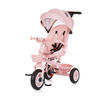 DREIRAD Marathon 2 in 1 rosa Dreirad, Sitz umkehrbar, Gummiräder, Dach - Rosa, Metall (92/46/99cm) - Chipolino