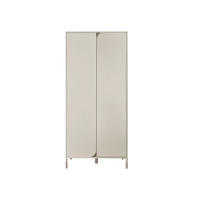 KINDERKLEIDERSCHRANK Harmony 2D HR01 - Kaschmir/Trüffeleichefarben, Holzwerkstoff/Metall (92/201/50cm) - MIRJAN24