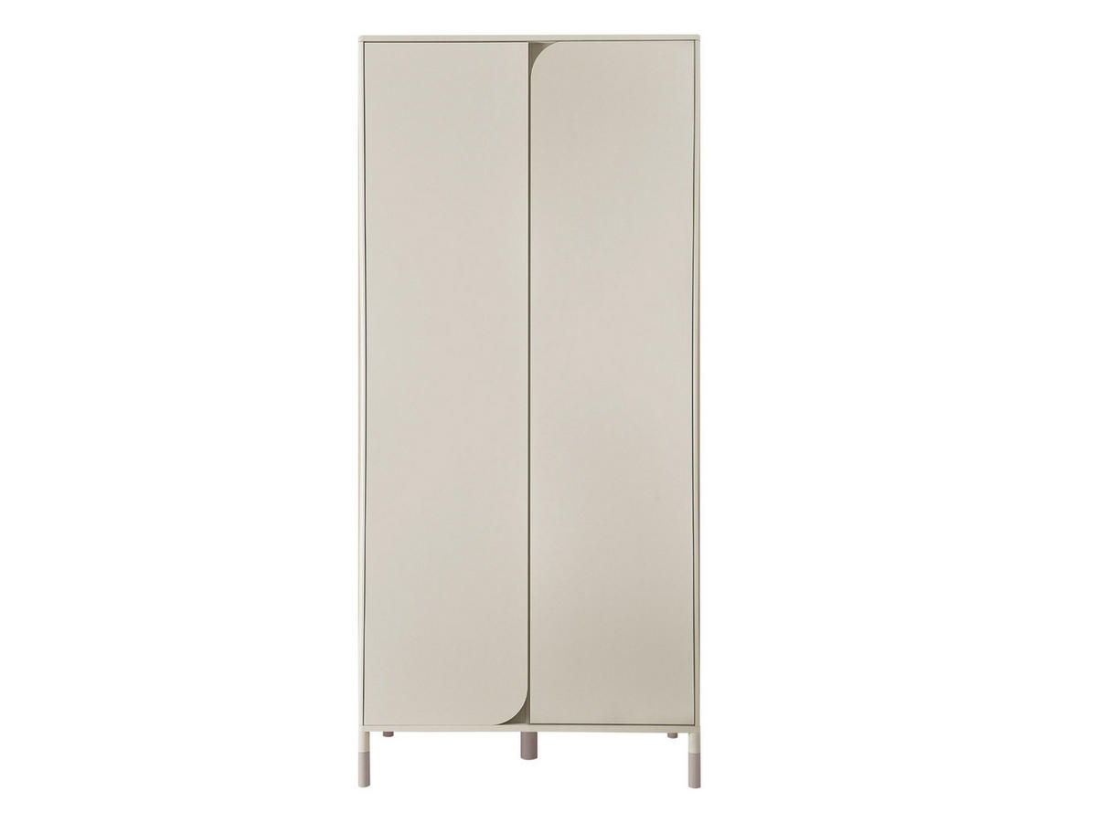 KINDERKLEIDERSCHRANK Harmony 2D HR01 - Kaschmir/Trüffeleichefarben, Holzwerkstoff/Metall (92/201/50cm) - MIRJAN24