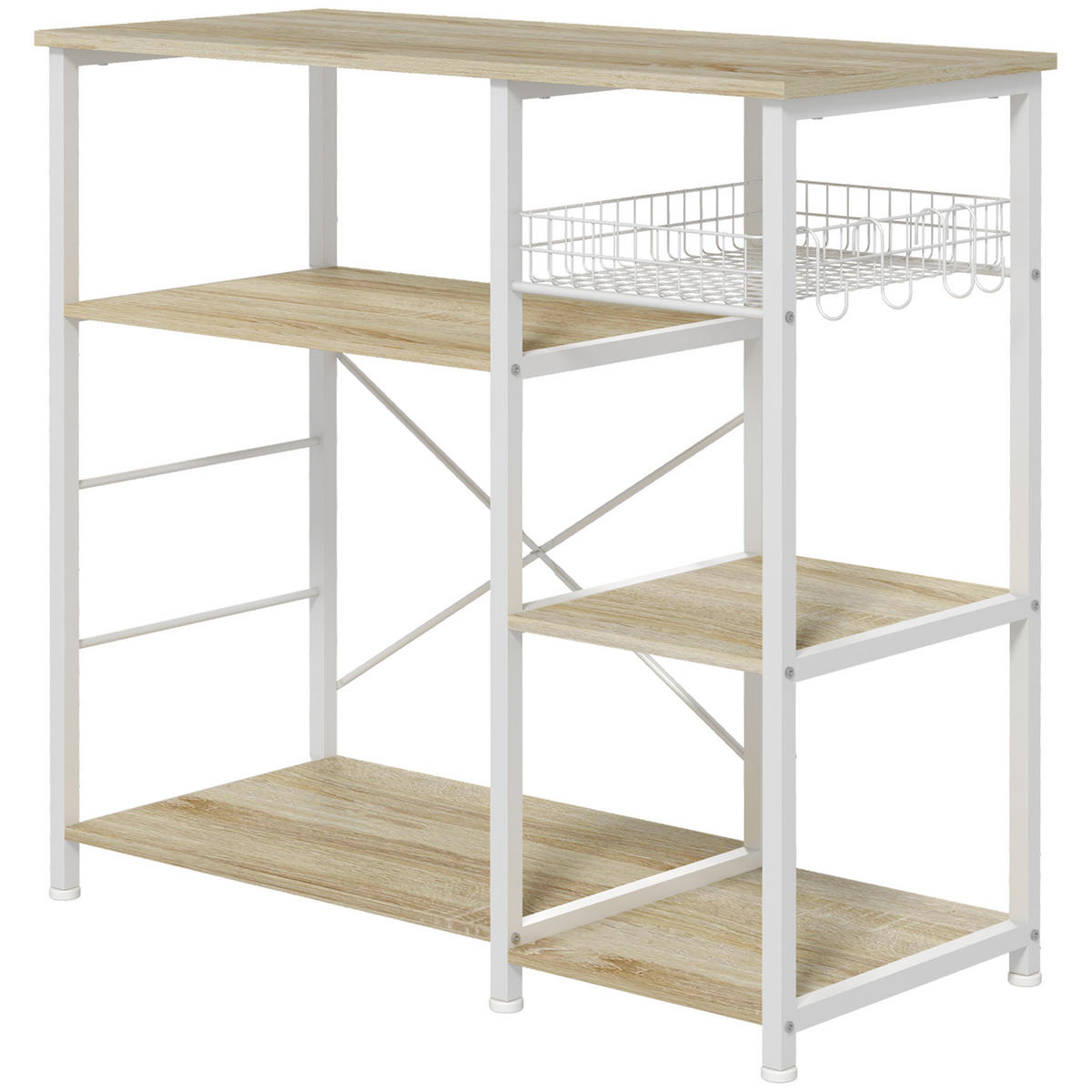 KÜCHENREGAL Eichefarben 1 Stück - Eichefarben, Holzwerkstoff (40/84.5/90cm) - GiPP