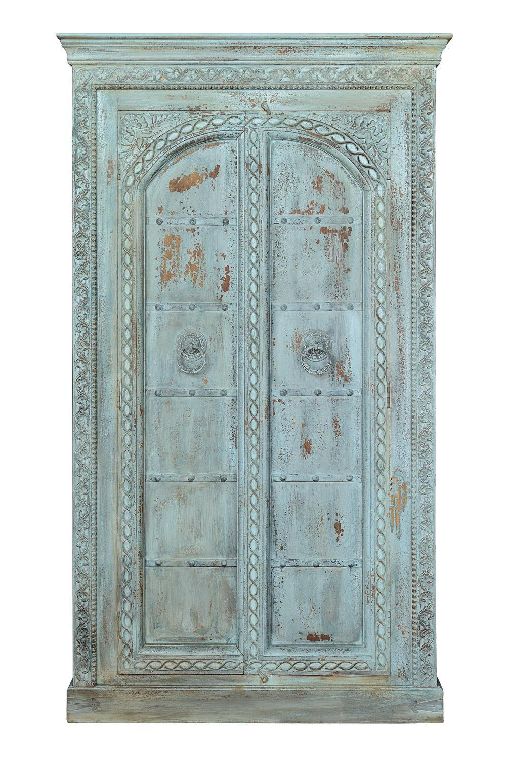 Giner y Colomer Highboard Blau 44x207x117 cm