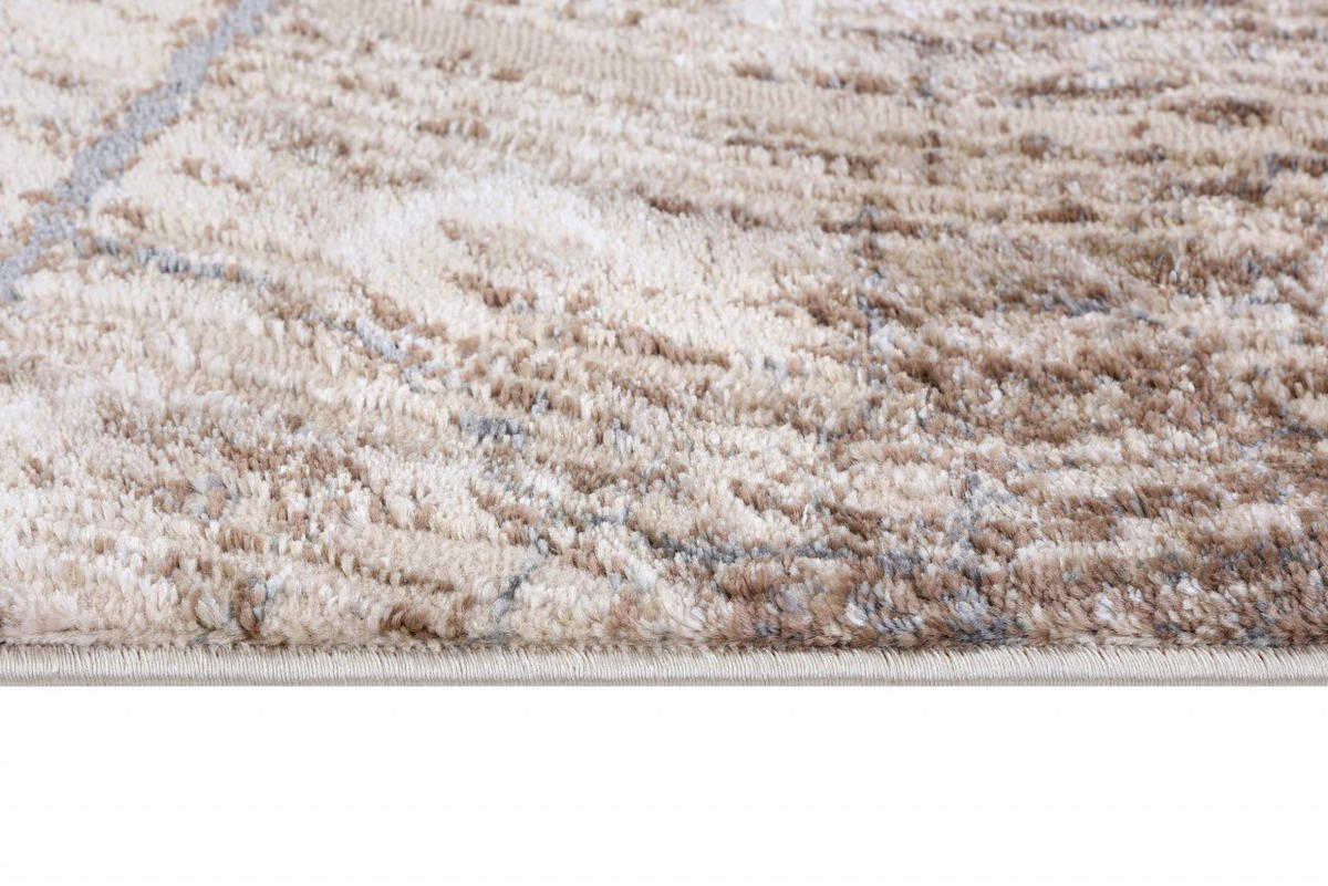 KOBEREC béžový hnedý krémový - 140 x 200 cm - hnedá, textil (140/200cm) - Mazovia