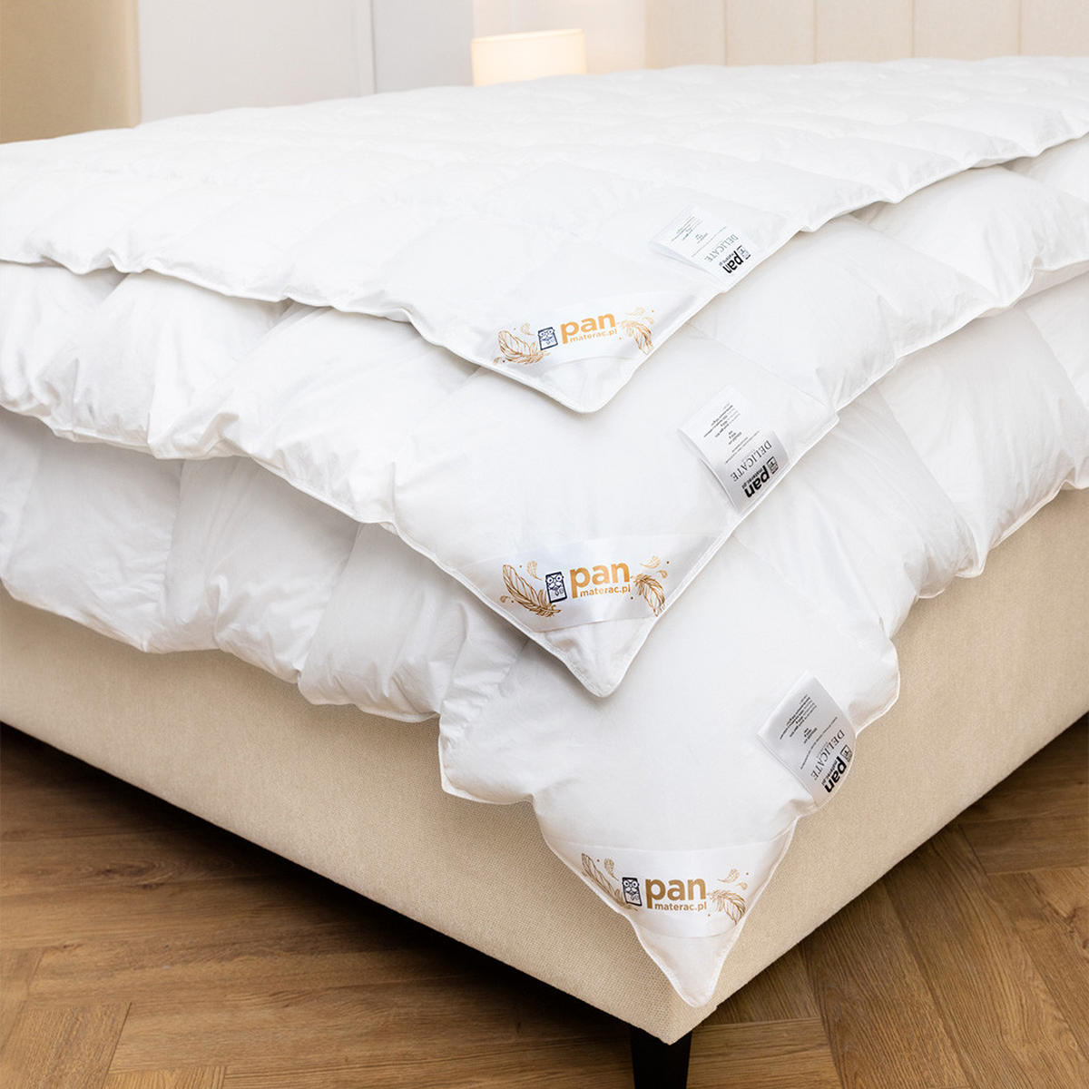 DAUNENDECKE Delicate Sommer - Weiß, Textil (200/220cm) - Mr Mattress